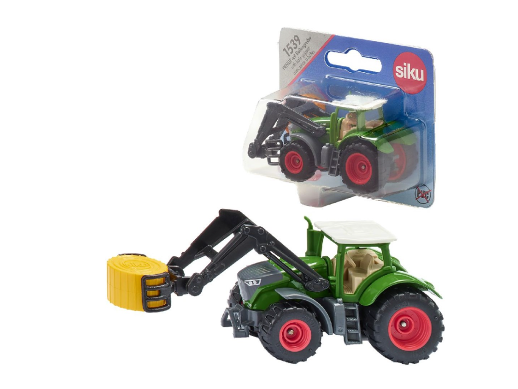 SIKU Blister 1539 - traktor Fendt s uchopovačem balíků