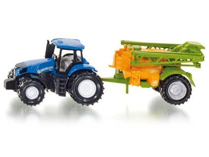 Traktor NEW HOLLAND s tažným postřikovačem