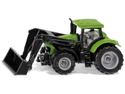 SIKU Blister - traktor Deutz-Fahr s předním nakladačem