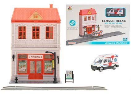 Nemocnice skládací s ambulancí 7 cm kov