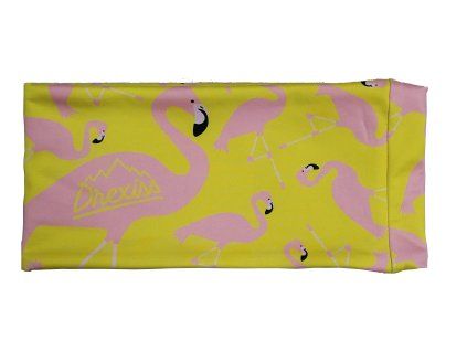 Drexiss funkční čelenka YELLOW FLAMINGO DOSPĚLÁ podzim/zima
