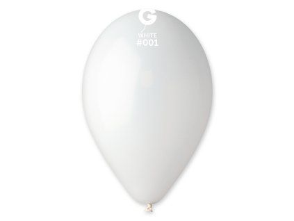 Kulaté latexové balónky 26cm Bílá 100ks #001