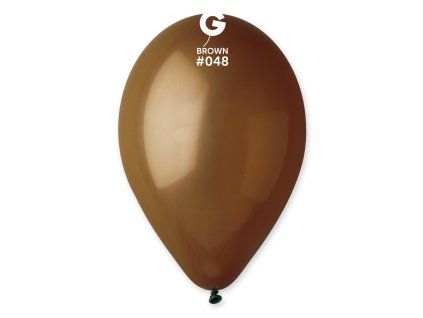 Kulatý latexový balónek 30cm Hnědá #048