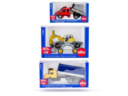 SIKU Super - set 3 stavebních strojů B, 1:50 LIMITOVANÁ edice