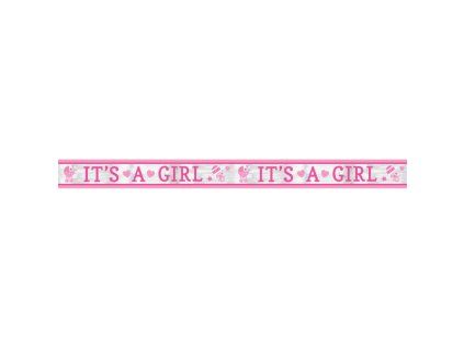 Girlanda Banner Baby Shower "It's a Girl", 12,7 cm x 7,6m