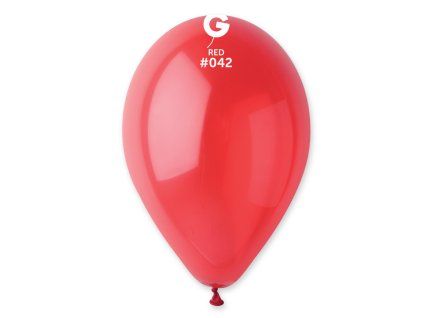 Kulatý latexový balónek 30 cm - Červený #042