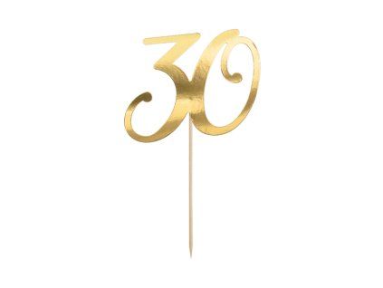 Zápich do dortu  " 30 " zlatá