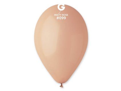 Kulatý latexový balónek 30 cm - Mlhavě růžová #099