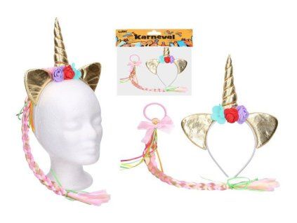 Set karneval - čelenka jednorožec