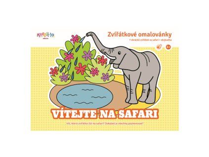 Zvířátkové omalovánky - Vítejte na safari