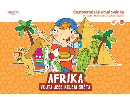 Cestovatelské omalovánky - Afrika - Vojta jede kolem světa