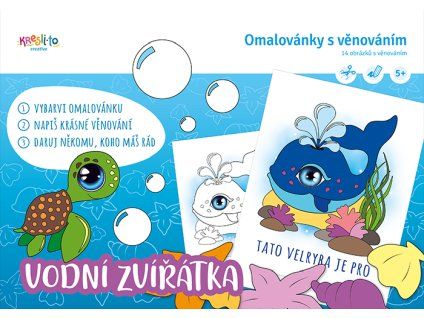 Omalovánky s věnováním - Vodní zvířátka