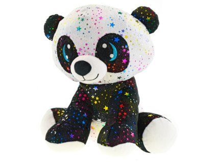 Star Sparkle Panda plyšová sedící 24 cm