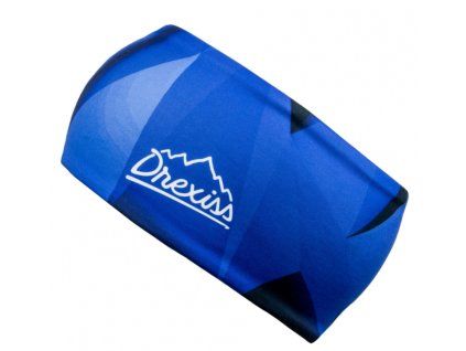 Drexiss funkční čelenka SHAPES - BLUE BLACK DOSPĚLÁ jaro/léto
