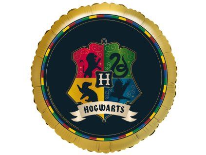 Fóliový balónek kulatý - Harry Potter Bradavice - 43 cm