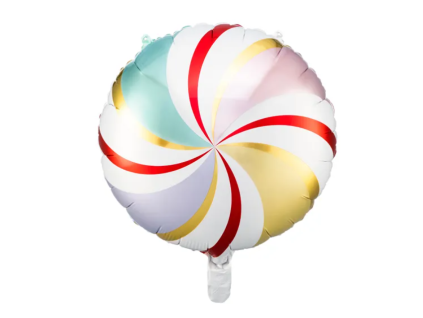 Fóliový balónek kulatý - Bonbón - 45 cm