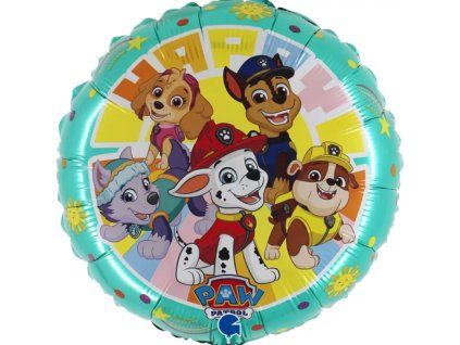 Fóliový balónek Tlapková patrola Happy sluníčka - 43 cm