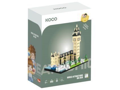 KOCO Stavebnice Big Ben 523 dílků 12x8x11,5 cm