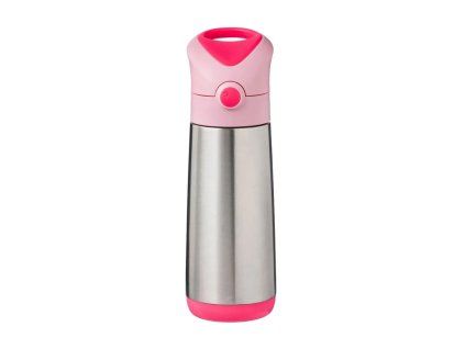 B.Box TERMOSKA NA PITÍ S BRČKEM 500 ML - FLAMINGO FIZZ