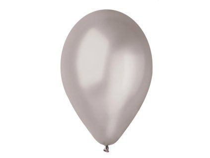 Pytel 100ks kulatý nafukovací balónek 26 cm #038 - Stříbrná