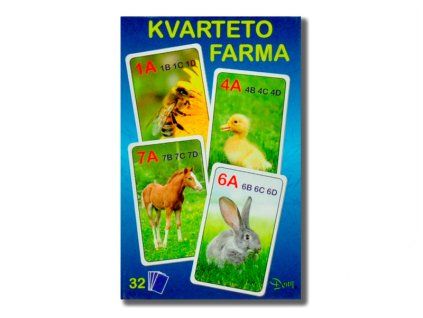 Kvarteto farma 7x10,5x1,5cm 32ks v krabičce