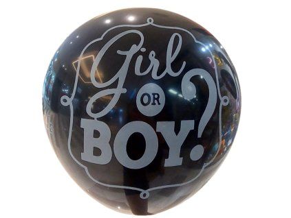 Latexový balón Boy or Girl? s konfetami - 80 cm