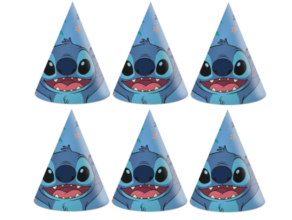 Čepičky papírové EKO - Stitch & Angel , 6ks