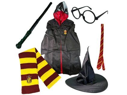 Kouzelnický set s pláštěm a hůlkou