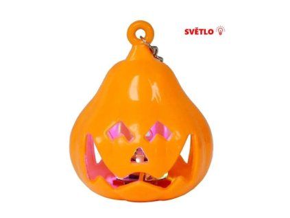 Svítící dýně na provázku Halloween