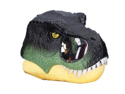 Maska na hlavu Dinosaurus s efekty, zelená