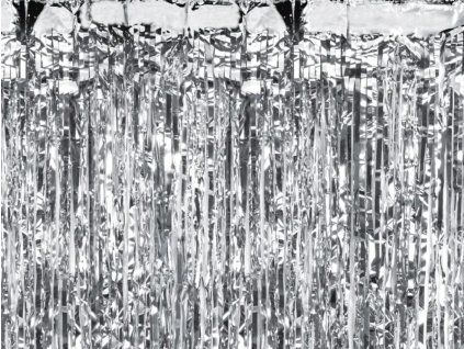 Párty závěs stříbrný 100×200 cm
