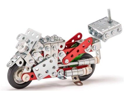 Merkur kovová stavebnice 011 Motorky