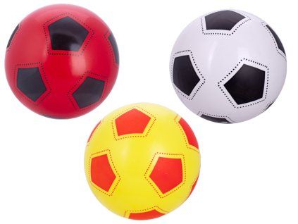 Míč 23cm design fotbal 3barvy