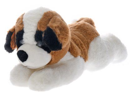 Pes plyšový ležící 32cm 0m+, čtyři barvy93476a