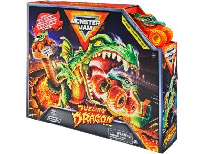 MONSTER JAM - Hrací set DUELING DRAGON, 1:64
