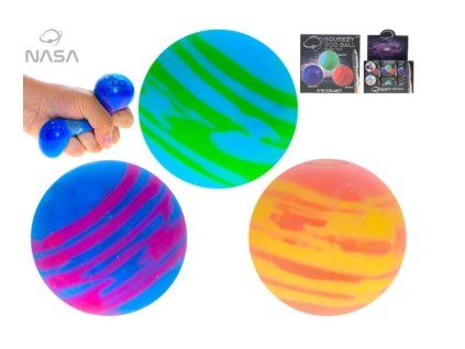 Míček strečový NASA 6 cm, tři barvy