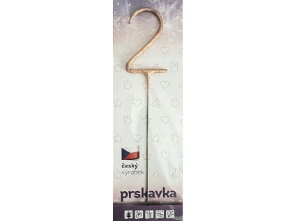 Prskavka Číslo 2, Rosegold, zlato-růžová