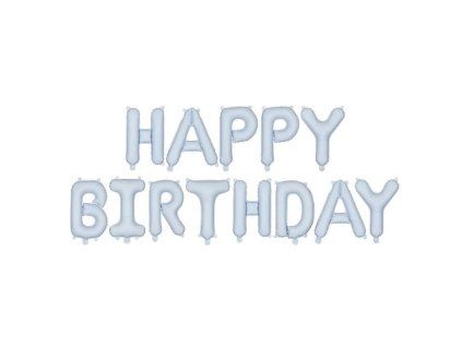Fóliový balónkový nápis - HAPPY BIRTHDAY- různé barvy