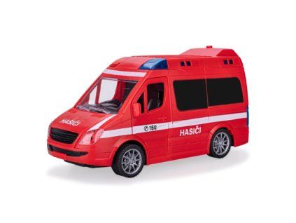 Auto hasiči CZ 21,5cm 1:20 na setrvačník se světlem a zvukem
