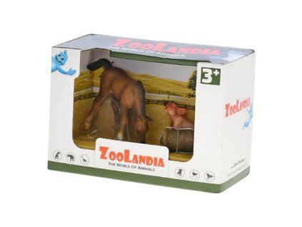 ZooLandia Farma malý set farmár a prasiatko
