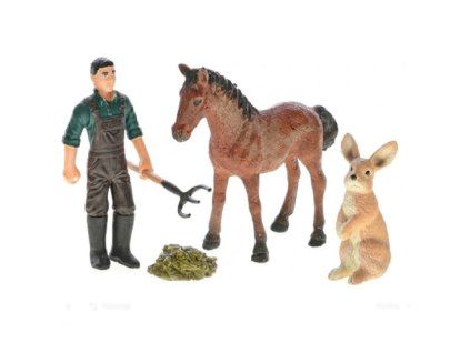 ZooLandia Farma 2 malý set farmár a králik
