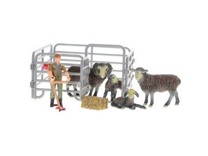 Farmář s ovcemi a ohradou - ZooLandia