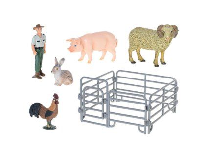 ZooLandia Farmář, beran, prase, kohout a králík