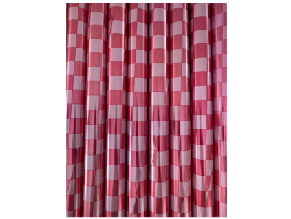 Balící papír metalický - Kostka růžová  250 x 70 cm