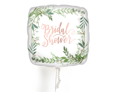Fóliový balónek hranatý Bridal Shower 43 cm