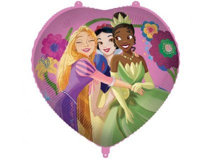 Fóliový balónek srdce Disney princezny 46 cm