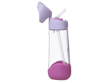 B.Box lahev na pití s brčkem 600 ml - Sugar Plumb