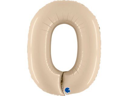Fóliový balónek 102 cm číslo 0, tři barvy
