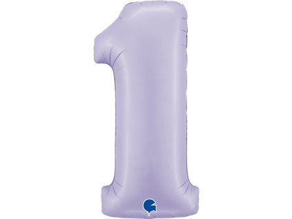 Fóliový balónek 102 cm číslo 1 fialový