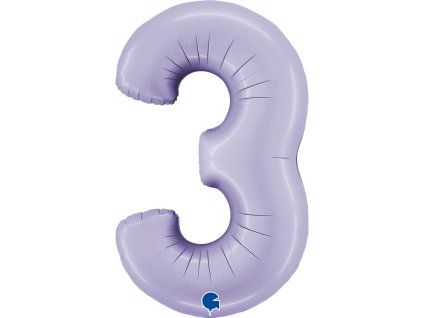 Fóliový balónek 102 cm číslo 3, dvě barvy